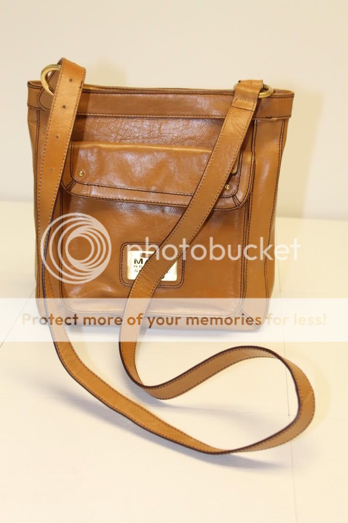 ebay: maxx new york signature light brown genuine leather cross